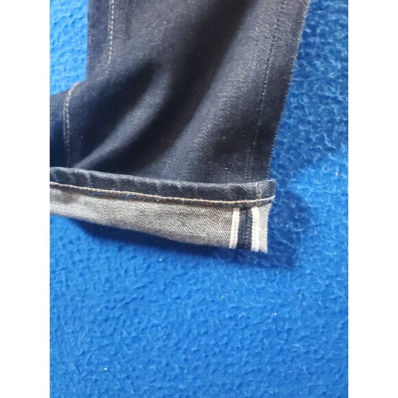 Uniqlo Selvedge Denim Jeans Slim Fit Pants Yellow Stiches Women's Size 30 - Picture 8 of 16